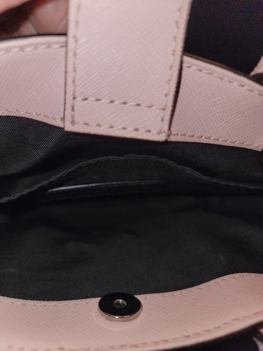 Rebecca Minkoff Blush Pink Saffiano Mini Leather Tote/Crossbody - Picture 4 of 5